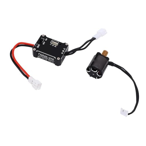RC Brushless Motor ESC Combo, 25A 1212 3500KV Sensored Motor for 1/24 RC Cars, Powerful 1212 3500KV Motor & ESC Set