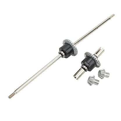 Replacement Front and Rear Differential, Stainless Steel Metal Front Rear Differential Gear Spare Parts for WLtoys 12428 12427 RC Car