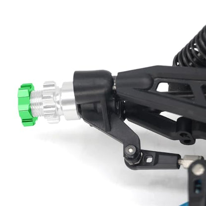 OGRC 12mm to 17mm Wheel Hex Adapter, Hex Extension for Slash Losi RC Car | Aluminum Hub, 10mm Extension, 17mm Wheel Conversion, for Traxxas Losi HPI 1/10 RC Truck Buggy, Green - color: Green