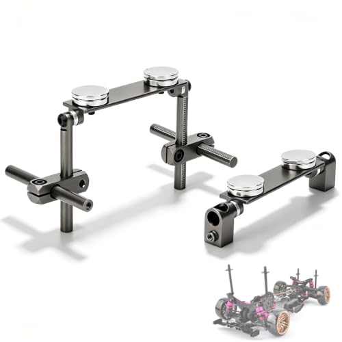 RC Car Body Post, Aluminum Magnetic Invisible Body Shell Mount Column Kit for HSP 1/10 SakuraS XI CS Tamiya416/417 T3/T4/94123 RC Racing Car (of) - color: Of