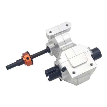 CNC Metal Split Differential Diff.Gear Box Case Assembly Kit (Silver) | for 1/5 Hpi Rofun Rovan Km Baja 5B 5T 5Sc Rc Car Parts - color: Silver