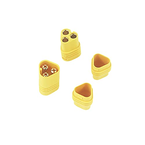 10pairs MT60 3.5mm 3-Wire 3-Pole Bullet Connector Plug Set for RC ESC to Motor for RC Quad Car Battery Charger(B196-10)