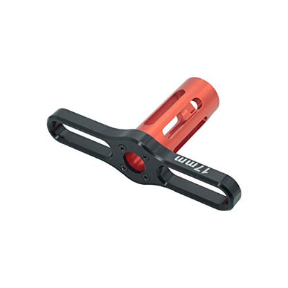 DEVMO 17mm HEX Nuts Installation Tools Sleeve for HSP RC 1/8 Buggy Car Tires Tyre Wheel Rim (Red)