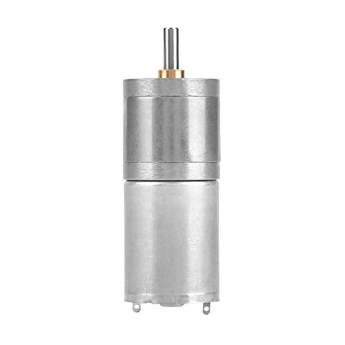 12V Mini DC Motor, 10RPM Micro Electric Gear Motor Metal Reversible High Torque Speed Reduction Shaft 25mm for PCB DIY RC Car Robot Model Drive Electric Drill Gear Box(10RPM) - size: 10RPM