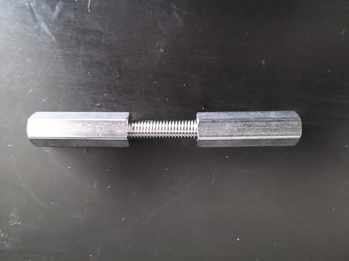 M10 X 1.5-Pitch 60mm Length Hex Width17mm Metric Hex Coupling Nut 304 Stainless Steel Rod Coupling Nuts Pack of 2