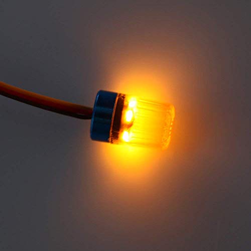 LED Strobing Rotating Flashing Light 9x15mm Lamp for RC Model Police Firefighting Ambulance Car Truck Lighting (Yellow) - color: 9x15mm, Yellow