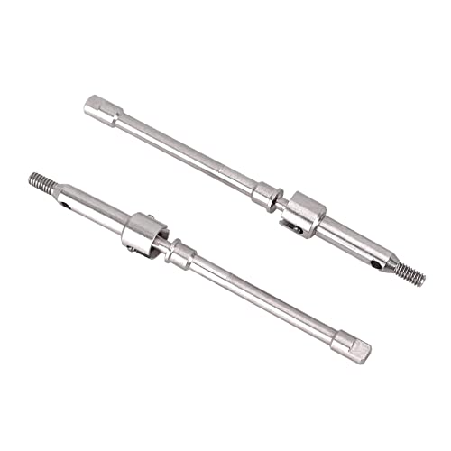 INJORA Steel 4mm Extended Dogbone Axle Shaft SCX24 Aluminum Axles Replacement（Front）