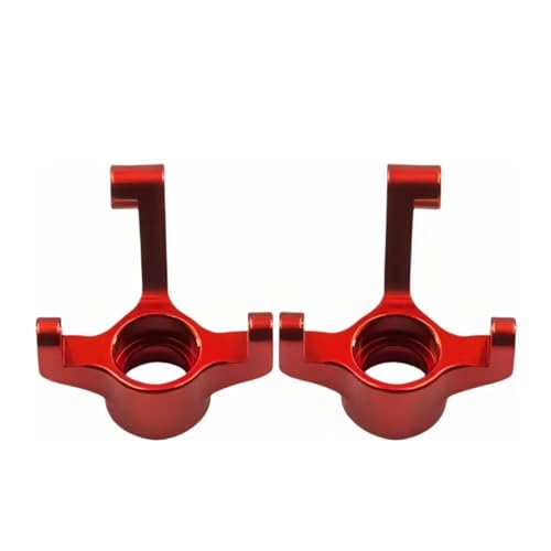 Rc Repairs Parts For Losi Micro B Upgrades Parts 1/24 Accessories Rc Car 2WD For Buggy RTR LOS00007 R Metal Front Steering Knuckles Aluminum Spindles(Red) - color: Red