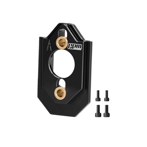 GPM 7075-T6 Alloy rc Adjustable Motor Mount Compatible with ARRMA 1/16 Quake Grom Gorgon RC Model Car, Upgrade Part (Black) - color: Black