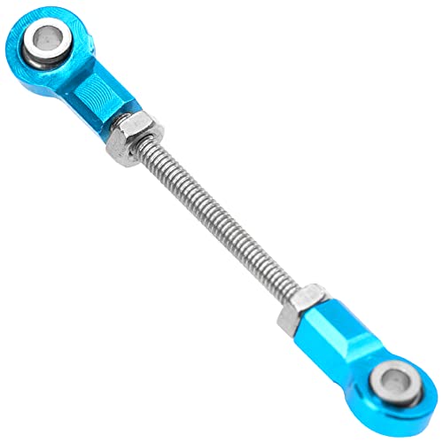 Front Steering Link Rod Servo Link Linkages with 28T Servo Arm Compatible with WLtoys 1/28 K969 K979 K989 K999 P929 P939 Mini-Q Mini-Z RC Car (Blue) - color: Blue