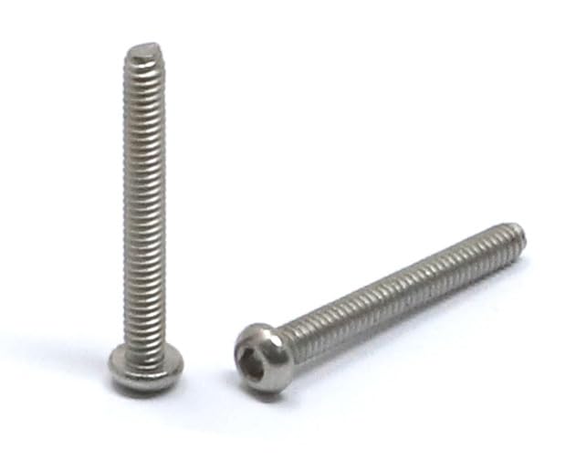 iexcell 100 Pcs M2 x 16mm Thread Pitch 0.4 mm Stainless Steel 304 Hex Socket Button Head Cap Screws Bolts Kit - size: M2 x 16mm