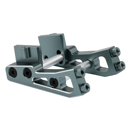 Aluminum Alloy Rear Wing Mount for Arrma 1/14 Typhon GROM Upgrade Parts (Titanium) - color: Titanium