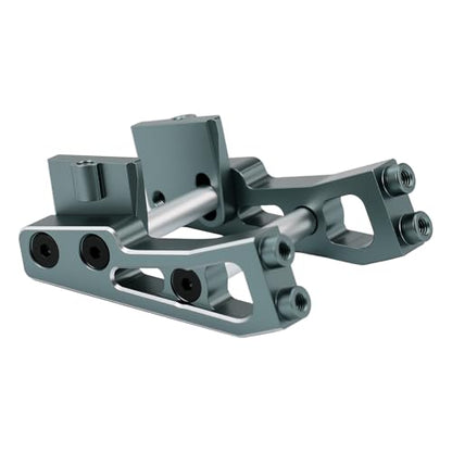 Aluminum Alloy Rear Wing Mount for Arrma 1/14 Typhon GROM Upgrade Parts (Titanium) - color: Titanium