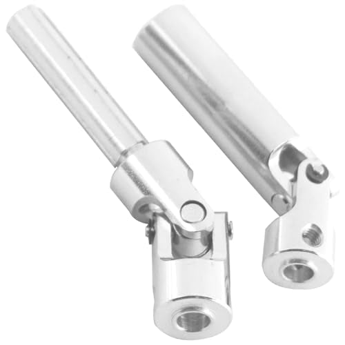 2Pcs Vgoohobby Metal Centre Transmission Shaft Drive Shaft Dogbone Compatible with Axial SCX10 SCX0016 Tamiya CC01 RC4WD D90 90028 1/10 RC Rock Crawlers Car (90mm-115mm) - size: 90mm-115mm