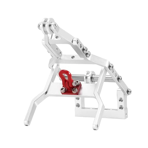 INJORA Tow Truck Crane Kit for 1/24 SCX24 Stock Chassis Carbon Fiber Universal Chassis(SCX24-182) IR60-24 Body（Silver） - color: Silver
