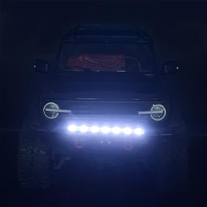 Aluminum Front Bumper Set Upgrades for TRX4M Bronco 1/18th RC Crawler Truck Car Parts - color: Front Bumper