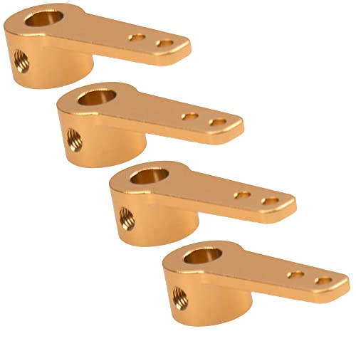 4PCS Aluminum RC Airplane Steering Servo Arm Horn Rocker Arms for RC Quadcopter Fixed Wing Parts (5mm) - size: 5mm