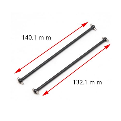 RC Car Drive Shafts for Losi for Lasernut U4 1/10 Transmission Axles for Rock Racer Buggy RC Car Upgrade Parts Metal Front Rear Drive Shaft Dogbone Accessories