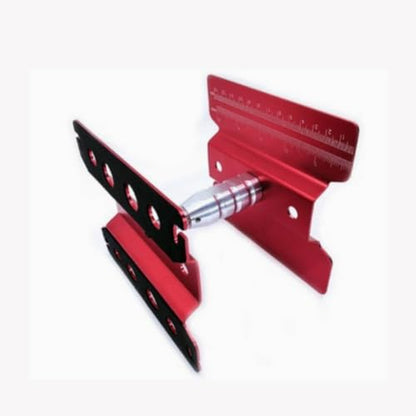 1:10 1:8 RC Car Repair Stand with Ruler Adjustable RC Car Repair Stand Rotating Workstation for Workbench, Red, 135mm Height - color: Red