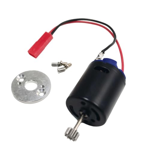 Yiju RC Car Motor Powerful 370 Brushed Motor with Holder Base Remote Control Vehicle Accessories Sturdy Metal Components Spare Parts Replacement Suitable, Style C - size: Style C