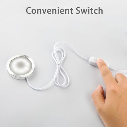 LED Lamp Kit 001, 3D Printing Model Kit, 6000K Cold Light, 10 Pack | Universal Fit 3D Printed Lamp Kit 001 Shade, Fixed 6000K White LED With Aluminum Shell, 5V Type-A USB Power Inline Switch - size: 6000K Cool White Light