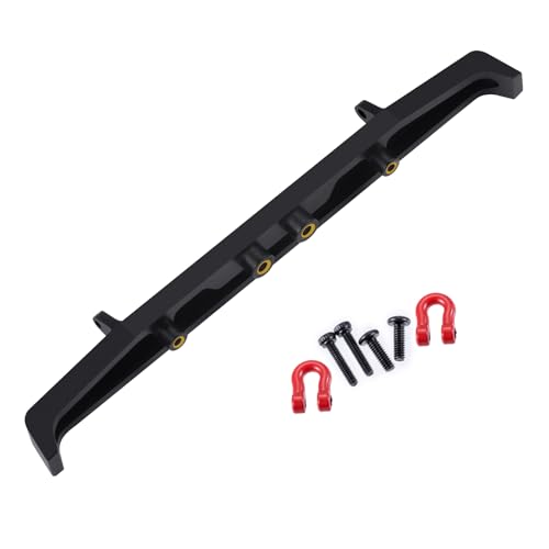 RCHUBAM Rear Bumper with Trailer Hitch Hooks for 1/18 TRX4M K10 | Aluminum Alloy RC Upgrade Parts - style: Rear Bumper