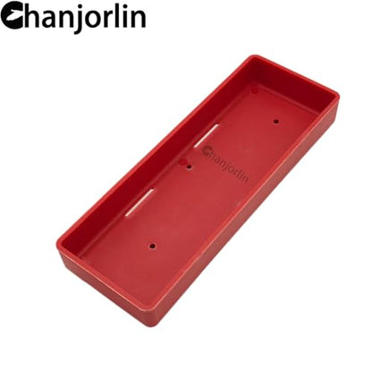 1/10 Crawler Car Battery Tray Case RC Hard Plastic Battery Box Accessories for 2S Lithium & 7.2V NiMH Battery Compatible with 1:10 Off Road Buggy Car Traxxas TRX4 Axial SCX10 II (Red) - color: Red
