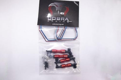 Full SWAY BAR Set (Red) for h 4x4 Slash, Rustler, Stampede, etc...