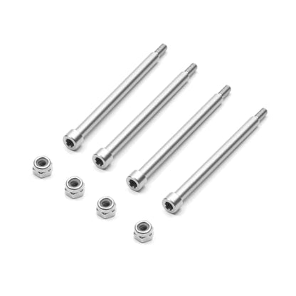 4Pcs Steel 4X56mm Threaded Hinge Pins A-arm Pins 70510 & M3 Nut for 1/5 Traxxas X-Maxx XMAXX RC Car Upgrades Parts Accessories