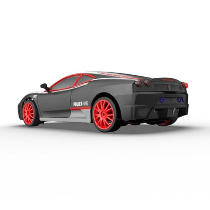 Remote Control Car RC Drift Car 2.4GHz 1:24 Scale 4WD High Speed RC Cars Vehicle with LED Lights Drifting Tires Racing Sport Toy Cars for Adults Boys Girls Kids Gift - color: Black
