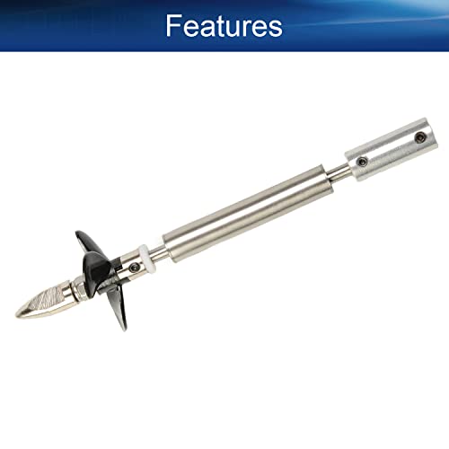 RC Boat Drive Shaft Kit for 4mm Motor, 10cm Shaft 3.6cm 3-Blade Prop | Coupler & Joint Set, 5cm Sleeve, Complete Propulsion Assembly for RC Model - size: 4.00MM