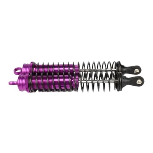 rc car Damper Compatible With Hsp For Losi 1/8 Rc Car Truck Upgraded Accessories Parts Oil Adjustable 140mm Aluminum Shock Absorber Damper(Purple) - color: Purple