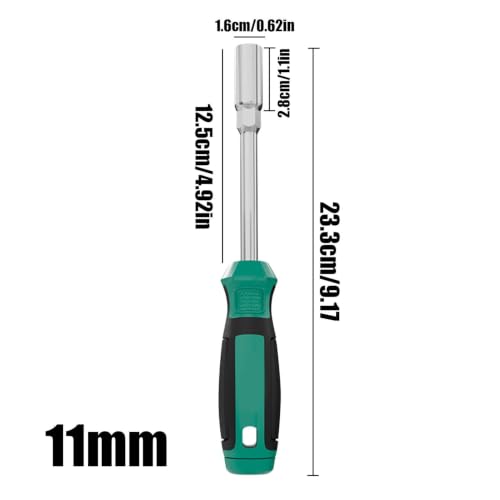 Hexagonal Screwdriver Tool Set 5-13mm Comfort Grip Nonslip Hand Grips | Hexagonal Heads Nut Wrench for Tightening Loosening Fasteners on Rc Quadcopter Helicopter Car Airplane Models - color: 11