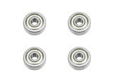 4-Pack 638-ZZ Double Rubber Sealed deep Groove Ball Bearings, 8MMx28MMx9MM, pre-Lubricated, Stable Performance, and Cost-Effective Ball Bearings - size: 638ZZ