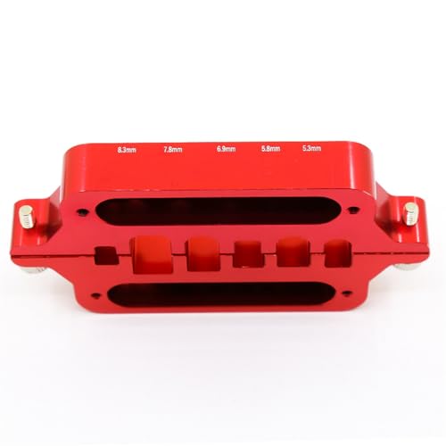 Aluminum Alloy RC Model RC Car Cable Connector Soldering Tool Holder Welding Tool RC Repair Tool Kit for XT60, XT90, T Plug, Mini T Plug (Red) - color: Red