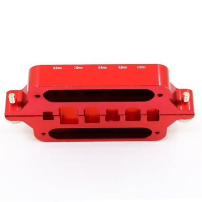 Aluminum Alloy RC Model RC Car Cable Connector Soldering Tool Holder Welding Tool RC Repair Tool Kit for XT60, XT90, T Plug, Mini T Plug (Red) - color: Red
