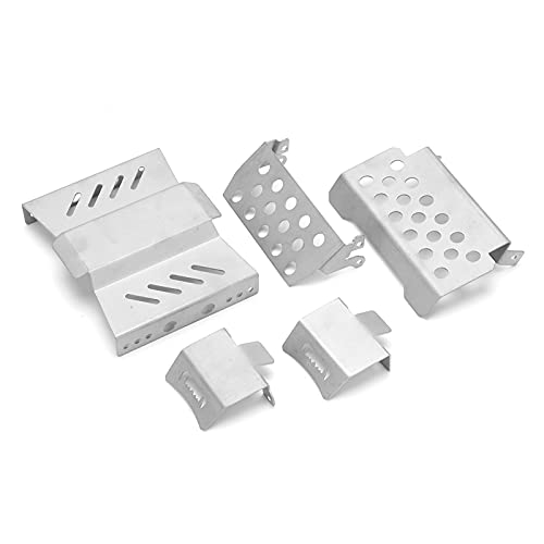 RiToEasysports RC Chassis Armors, Stainless Steel Chassis Armor Plate Skid for GEN8 1/10 RC car Model Car Accessories
