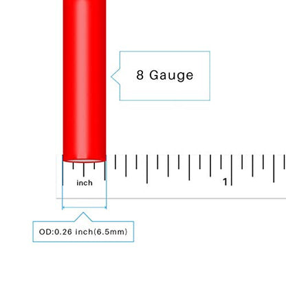 BNTECHGO 8 Gauge Silicone Wire 3 ft Red and 3 ft Black Flexible 8 AWG Stranded Tinned Copper Wire - color: Red and Black, size: 8 AWG 3 ft per color