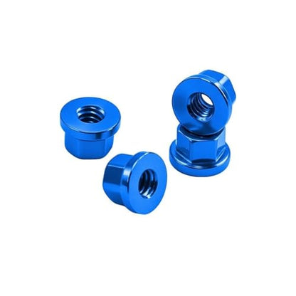 4PCS Aluminum Alloy Wheel Rim M2 Nuts RC Upgrade Parts for AXIAL 1/30 SCX30 Ford Bronco Jeep K10 RC Climbing Car (Blue) - color: Blue