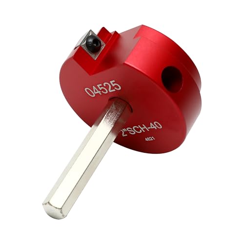 HFS(R) 4 Pcs PVC Pipe Reamer Tool, 3/4",1",1-1/2",2" - Fits 1/2" Drill, PVC Fitting Saver & Plastic Pipe Fitsting Reamer Socket Saver Plumbing Tool for Schedule 40 Plastic Pipes - size: 3/4",1",1-1/2",2"