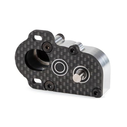 1/10 RC Portal Transmission 48Pitch Tiny Gearbox with Slipper Pad Machined Ultralight for 1/10 RC Crawler LCG Chassis Capra F9 AR45 Axle (Gray) - color: Gray