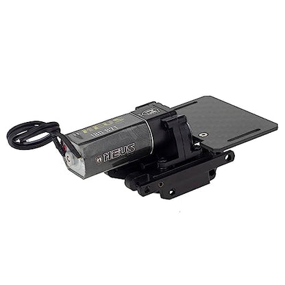 MEUS RACING TRX4M Transmission Motor Kit with Skid Plate and Battery Mount for TRX4M Defender Bronco K10 F150 1/18 RC Crawler Car Upgrades Toy Vehicles and Accessories (Black) - color: Black