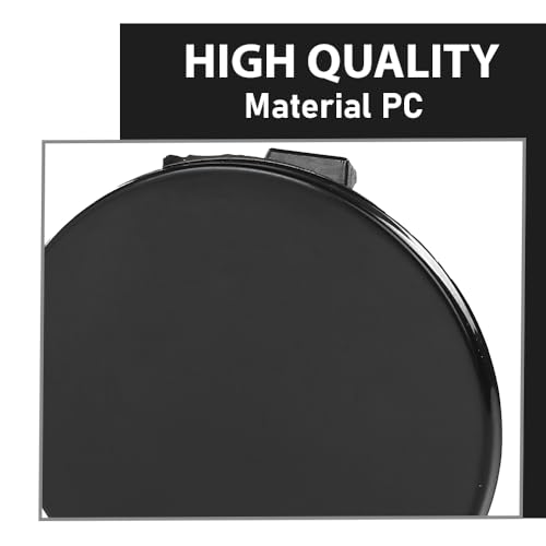 LQI Rear Bumper Tow Hook Eye Cover Cap Black | Compatible with Audi A6 & A6 Quattro 2012-2015, Fit Models Without S-Line Package 4G5807441GRU, AU1129101 - size: Rear | Fit Audi A6 & A6 Quattro 2012-2015