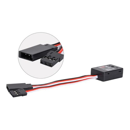 RC Gyro Sensitivity Adjustable,Mini Gyro Gyroscope Stability Control 4.8-7.4V for 1/10 1/12 RC Crawler Car/Boat/Drift Racing/Monster Truck/Short-Course Truck/Robot/Boats