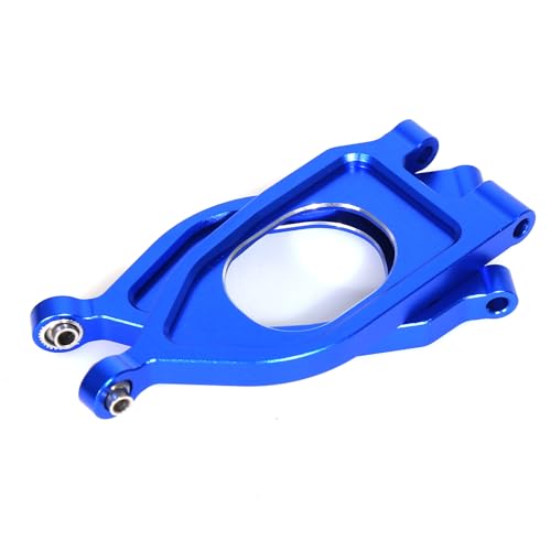 RC Swing Arm Kit for ARRMA 1/10 Gorgon 4X2 2WD Monster Truck Metal RC Front Lower&Upper Suspension Arm Upgrade Parts (Blue) - color: Blue
