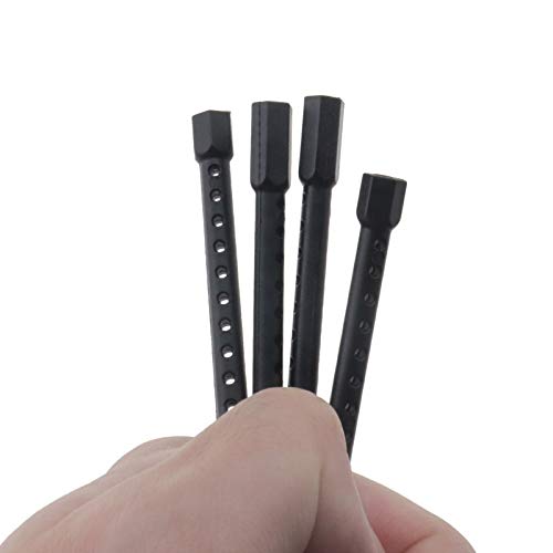 8 Pcs RC 1:10 Body Post Mounts Black Plastic Compatible with HSP 94122 94102 94123 94103 Model RC Car Replacement Parts