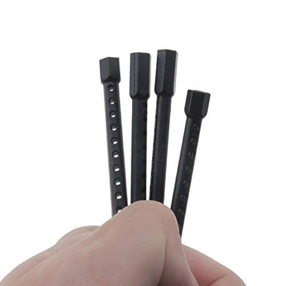 8 Pcs RC 1:10 Body Post Mounts Black Plastic Compatible with HSP 94122 94102 94123 94103 Model RC Car Replacement Parts