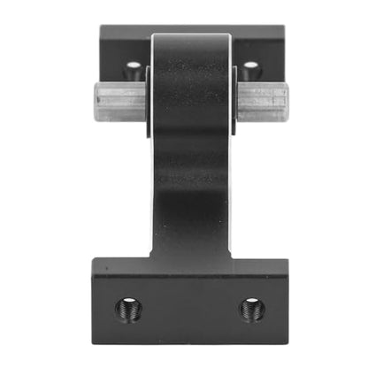 Keenso 70mm Aluminum Alloy Transfer Case Transmission Gearbox for 1/10 RC Crawler with D Shaped Shaft, Efficient Power Transfer, SCX10 III, Gen8 (Black - color: Black