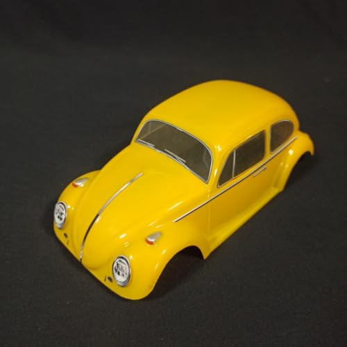 SANTAIZI 1/18 Scale Beetle Clear Body Shell Replacement for MT and Short Course Car Width 95mm with Decal Sheet - color: Clear Body