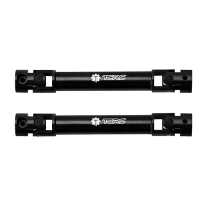 2PCS Hard Steel Extended Longer Drive Shafts with D Shaped Hole for Axial AX24 XC-1 (Match Upgraded Extended Chassis Suspension Links) - style: Longer Drive Shafts